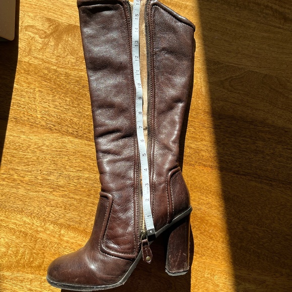 Frye Sylvia Pipping High Heel Knee High Boot - Picture 3 of 10